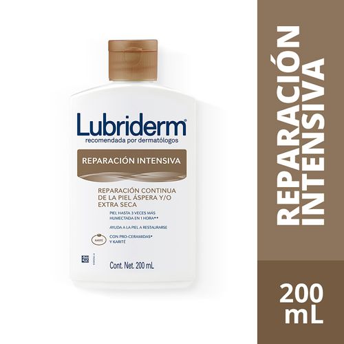 Crema Corporal Lubriderm Reparación Intensiva, Piel Áspera O Extra Seca - 200 ml