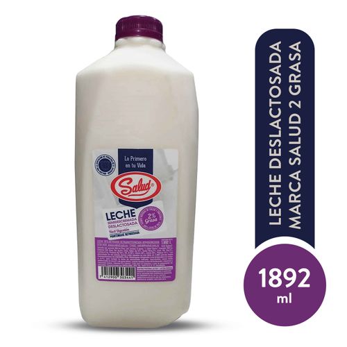 Leche deslactosada marca Salud 2 Grasa -1892 ml