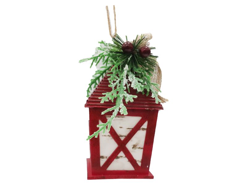 Adorno-Marca-Holiday-Time-Para-rbol-De-Navidad-Farol-Con-Sobre-6-26202