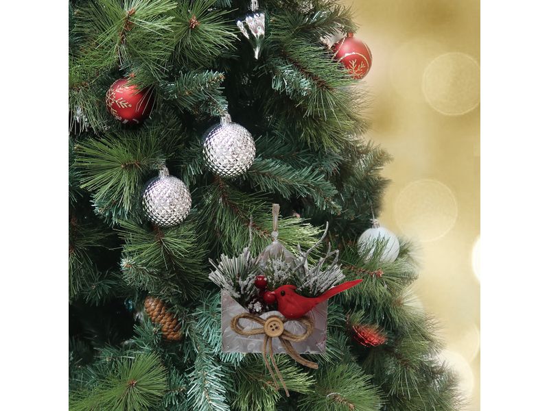 Adorno-Marca-Holiday-Time-Para-rbol-De-Navidad-Farol-Con-Sobre-9-26202