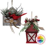 Adorno-Marca-Holiday-Time-Para-rbol-De-Navidad-Farol-Con-Sobre-1-26202