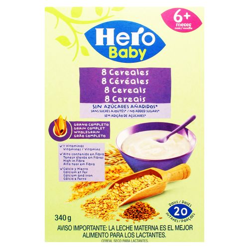 Hero Baby - Mi Primera Galleta, Apto para Bebés a Partir de 8 Meses - Pack  de 6 x 150 g : : Alimentación y bebidas