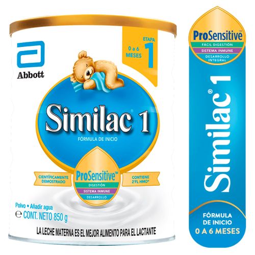 Fórmula Infantil Similac®1 ProSensitive, 0 A 6 Meses - 850 g