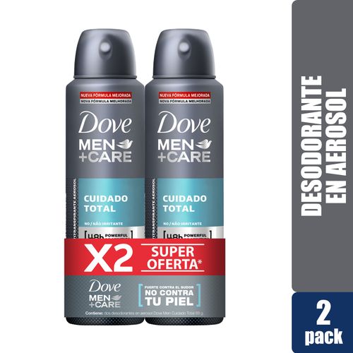 Desodorante Dove Cuidado Total Aerosol 2 Pack - 150 ml