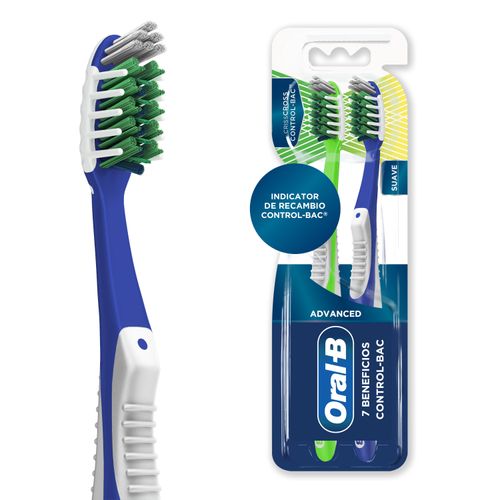 Cepillo de Dientes Oral-B Advanced 5 Acciones De Limpieza Suaves , 2  Unidades