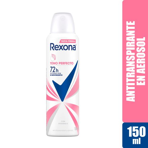 Desodorante Rexona Dama Tono Perfecto Aerosol Con Vitamina E - 150 ml