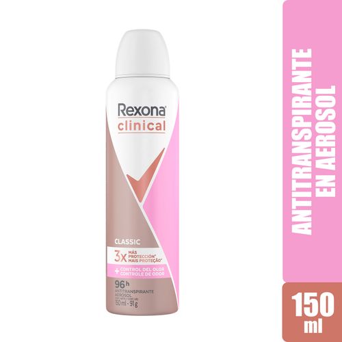 Desodorante Rexona Clinical Dama Expert Classic Aerosol - 150 ml