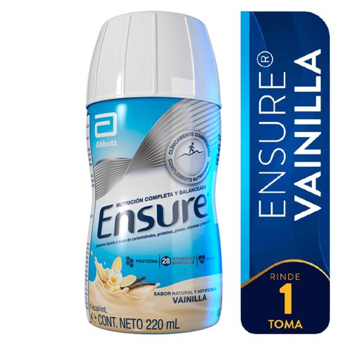 Fórmula Nutricional Ensure® Sabor Vainilla - 220ml