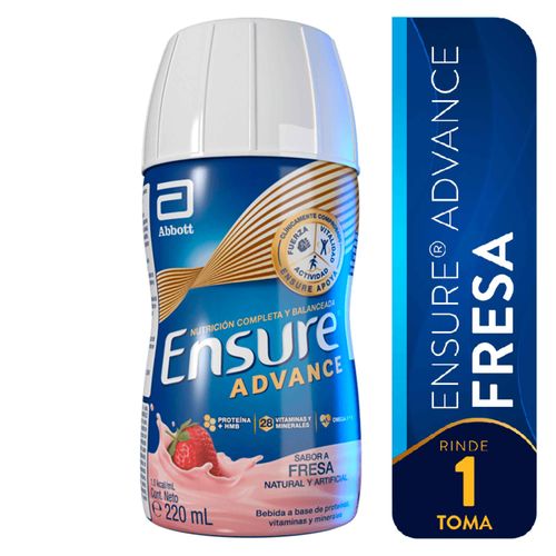 Fórmula Nutricional Ensure® Advance Sabor Fresa - 220 ml