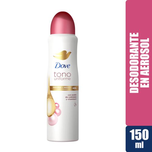 Desodorante Dove Dama Tono Uniforme Caléndula Y Vitamina E Aerosol - 150 g