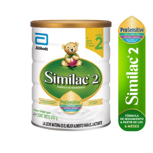 Fórmula Infantil Similac® 2 ProSensitive, A Partir De Los 6 Meses - 850 g