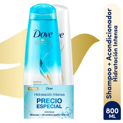 2 Pack Shampoo Dove Anticaspa Hidratación - 355 ml