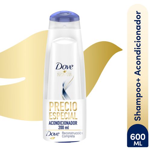Shampoo Dove Recontrucción Completa 400 ml+ Acondicionador 200 ml