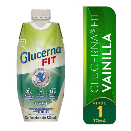 Fórmula Nutricional Glucerna® Fit Sabor Vainilla - 330 ml