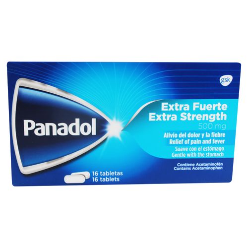 Panadol Extra Fuerte 16 Tabletas