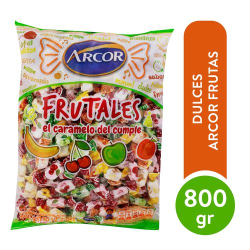 Dulces Marca Arcor Frutales Bolsa - 800 g