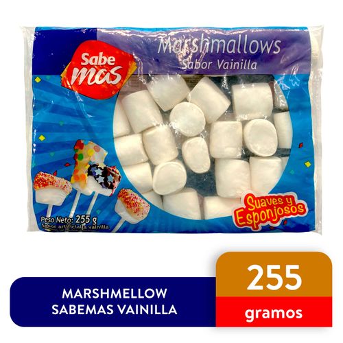 Marshmallows Marca Sabemas Sabor Vainilla - 255 g