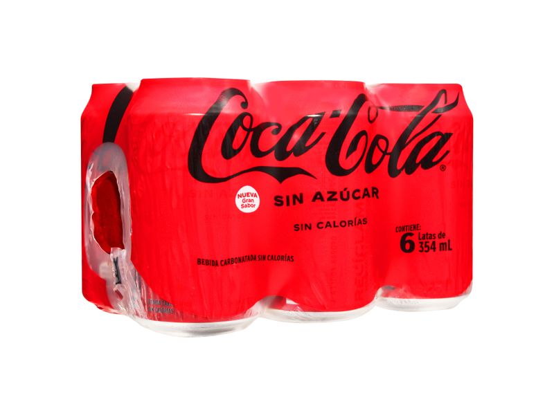 Comprar Gaseosa Coca Cola Sin Azúcar Lata 6pack - 2.124 L | Walmart El ...