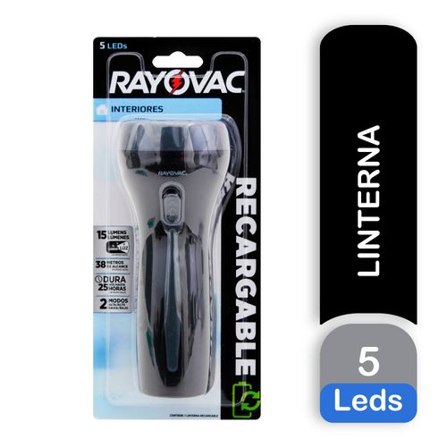 Linterna Para Mano Recargable 5 Led - Unidad