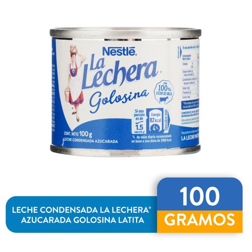Leche Condensada La Lechera® Azucarada Golosina Latita - 100 g