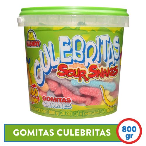 Gomita Guandy Culebrita Cubeta - 800 g