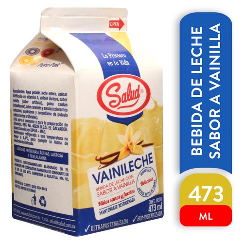 Leche Con Vainilla Salud Carton 473 ml