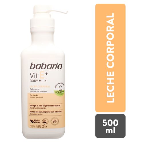 Leche corporal Babaria con vitamina E - 500 ml