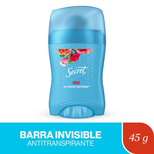 Antitranspirante Secret Barra Invisible Rose - 45 g