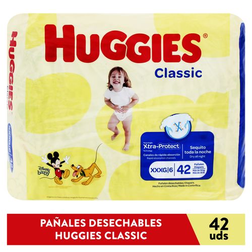 Pañales Huggies Classic Tamaño Xxxg - 42 unidades