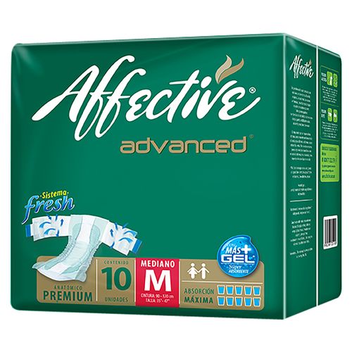 Pañal Affective Advance Talla M - 10 Unidades