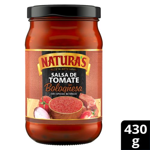 Salsa Artesanal De Tomate Naturas Bolognesa 4 30 g