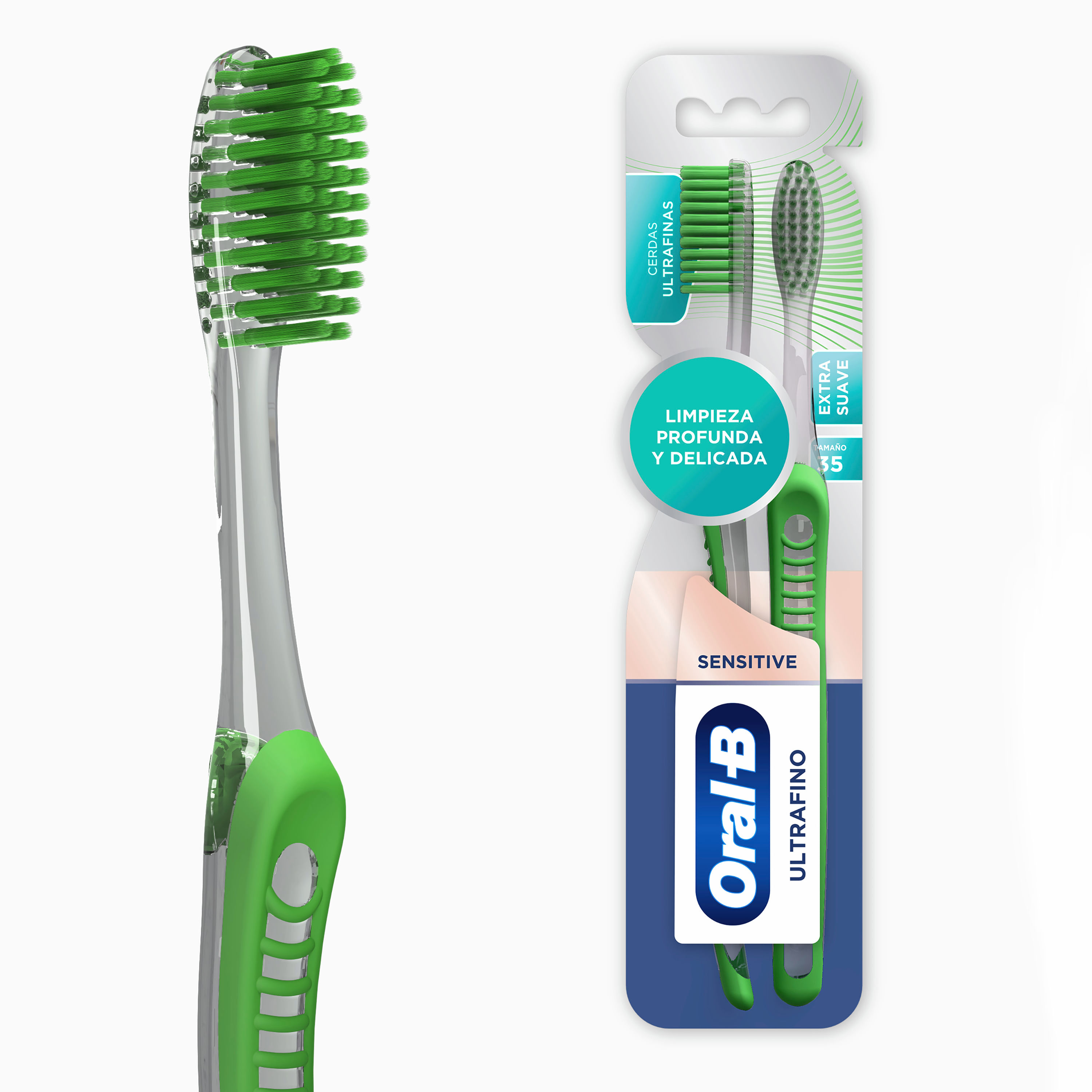 Recambio Cepillo Dental Oral B Sensitive Clean 3 ud.