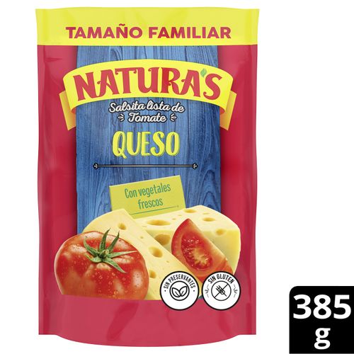 Salsa de Tomate Naturas Con Queso - 385 g