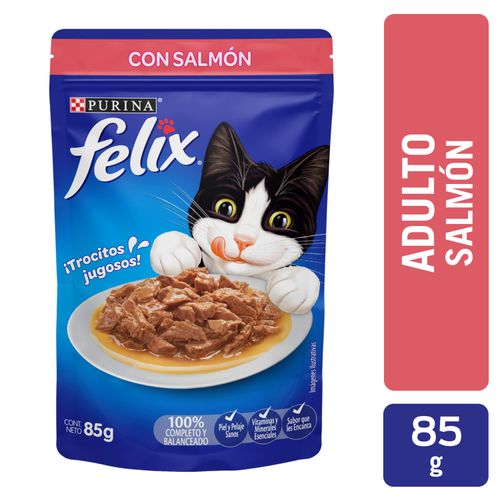 Alimento Húmedo Gato Adulto Purina Felix Salmón -85g