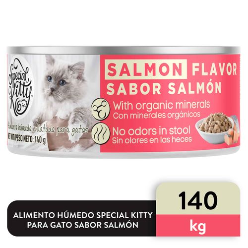 Alimento Humedo Special Kitty Sabor A Salmon - 140 g