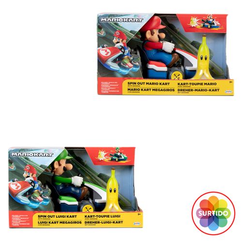 Figuras Nintendo, con vehículo y accesorios -2.5 pulgadas