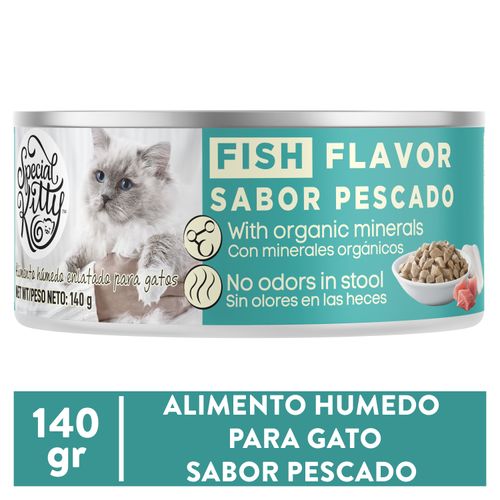 Alimento Special Kitty Humedo Gato Sabor Pescado -140 g
