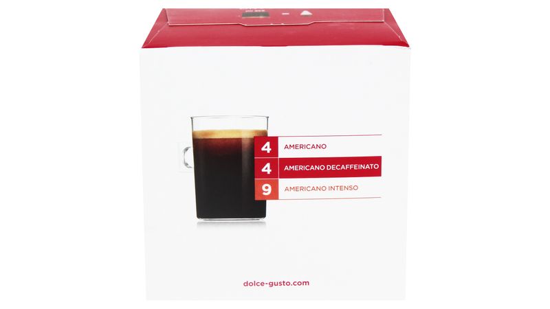 Capsulas de Cafe Americano NESCAFE DOLCE GUSTO 128 gr