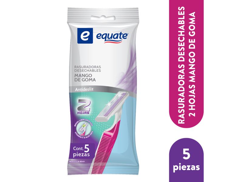 Rasuradoras-Desechables-Equate-2-Hojas-Mango-De-Goma-Antidesliz-5pzas-1-8804