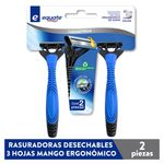 Rasuradoras-Desechables-Equate-3-Hojas-Mango-Ergon-mico-De-Goma-2Pzas-1-28458