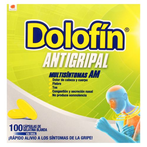 Dolofin Antigripal Procaps Multisintomas - Precio indicado por caja (100 Unidades)