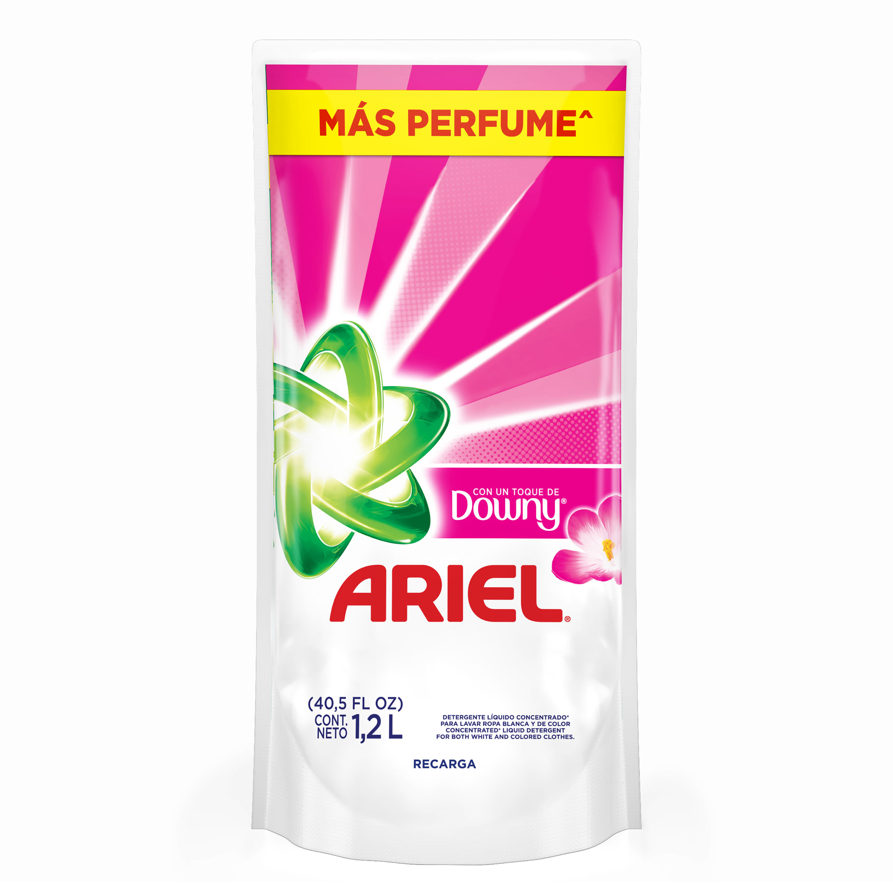 La Vaquita - Detergente Líquido Ariel Concentrado Con Toque De Downy  Doypack x 1200ml