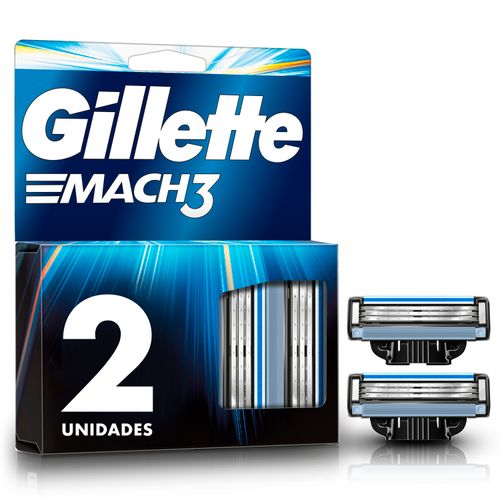 Repuesto para rasuradora Gillette Mach3 con 3 Hojas, 2 Uds