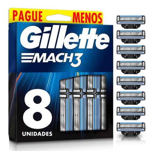 Repuestos Para Afeitar Gillette Mach3 - 8 Unidades