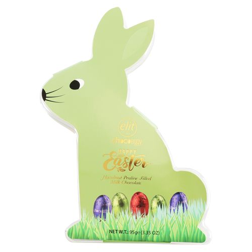 ChocoHuevo Elit Bunny Azul Feliz Pascua - 95 g