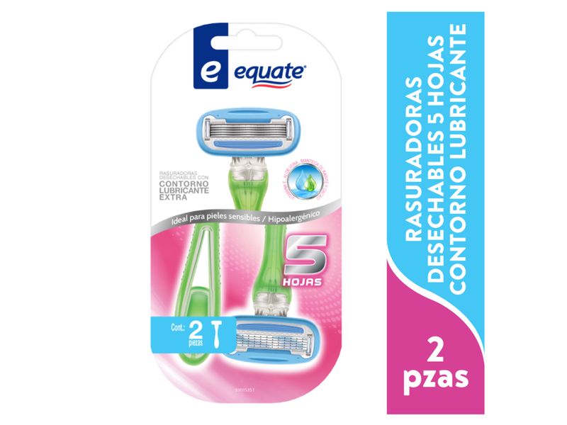 Rasuradoras-Desechables-Equate-5-Hojas-Contorno-Lubricante-2Pzas-1-28455