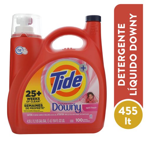 Detergente Líquido Tide Con Un Toque De Downy April Fresh - 4,55Lt