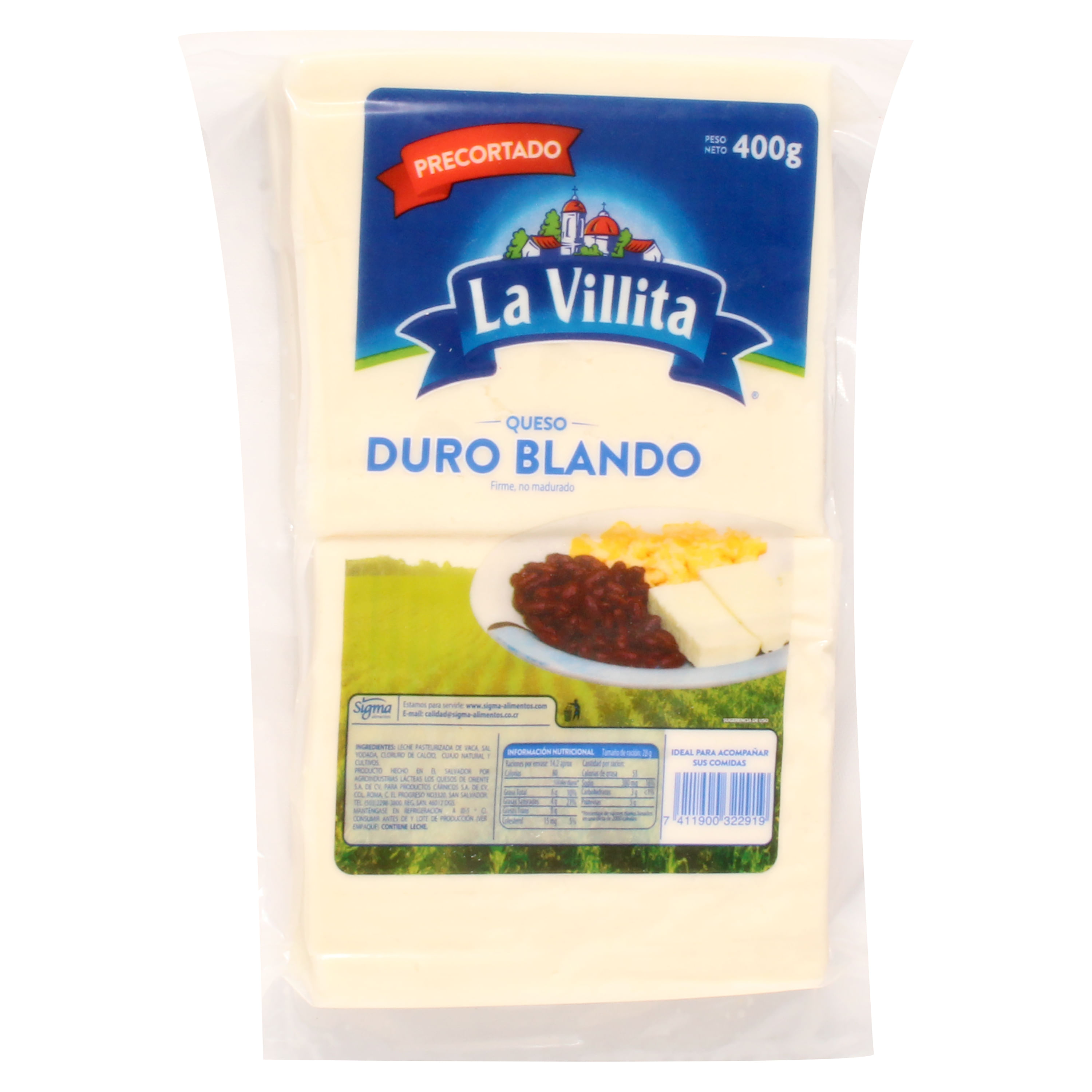 Comprar Queso Duro Blando Cortado Villita 400 g | Walmart Salvador