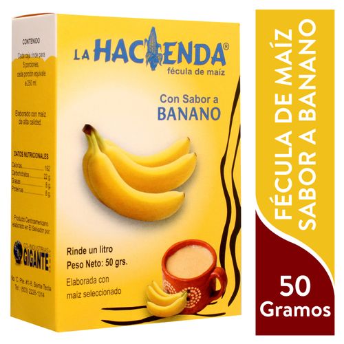 Fecula La Hacienda Sabor A Banano - 50 g