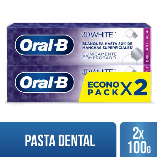 Crema Dental Oral B 3D White 2 Pack 150 ml